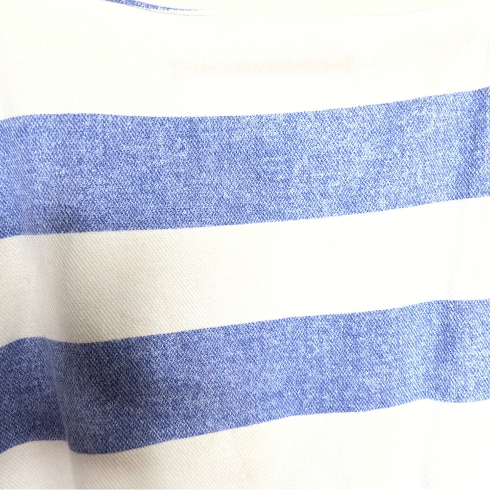 Vintage EXPRESS Logo Striped Shirt 80s Oversized Fit USA medium - Picture 10 of 13